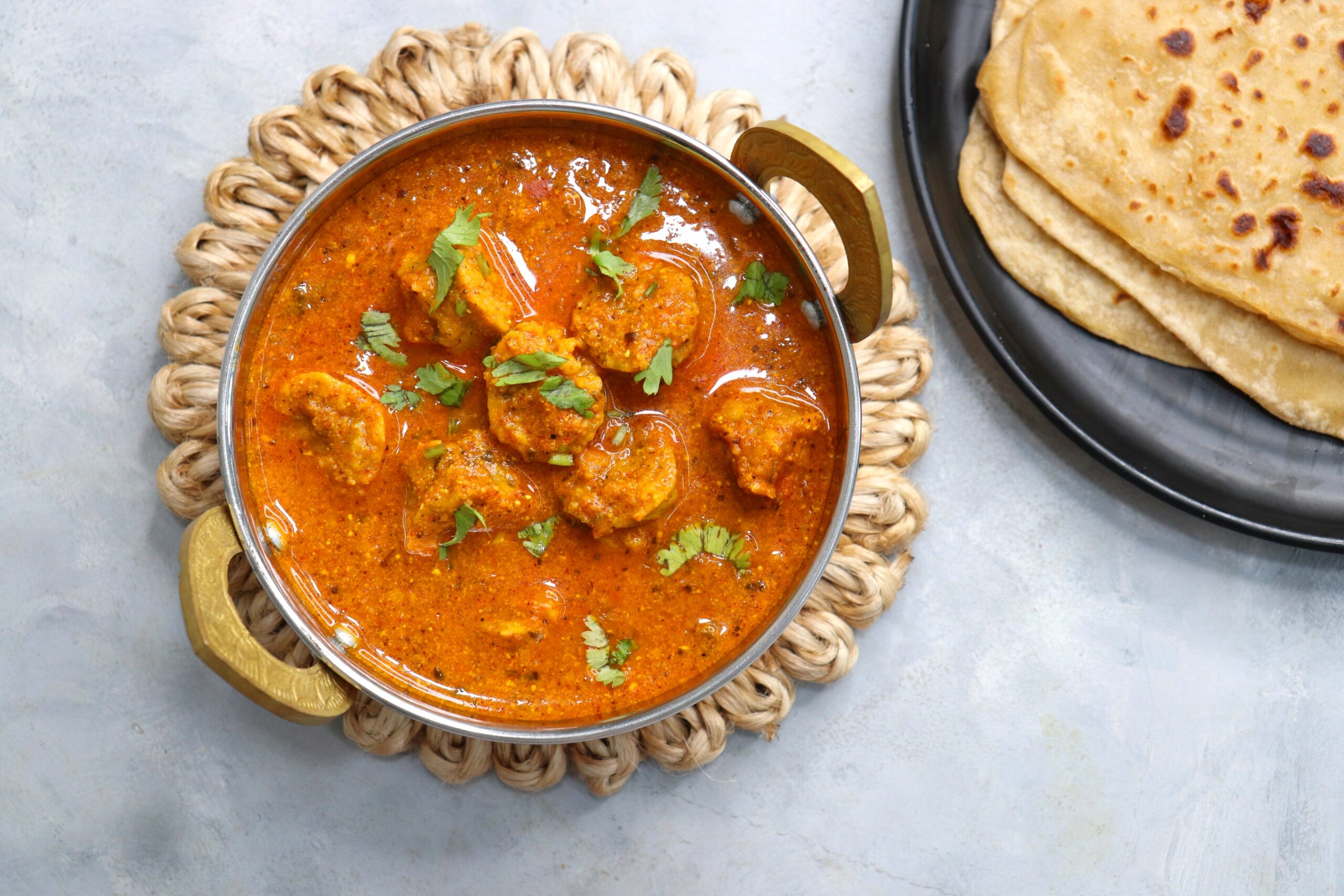 Rajasthani,Gatta,Curry,Or,Besan,Ke,Gatte,Ki,Sabzi.,Gatte
